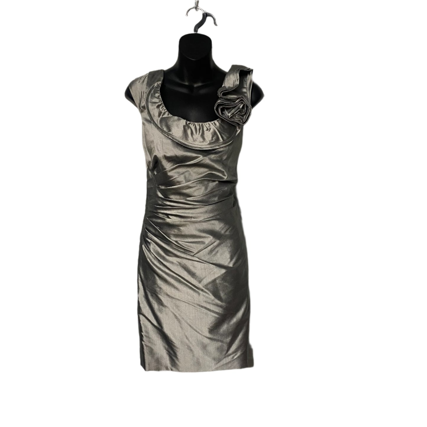 (1051) Silver Marisa Baratelli Dress Short, 10