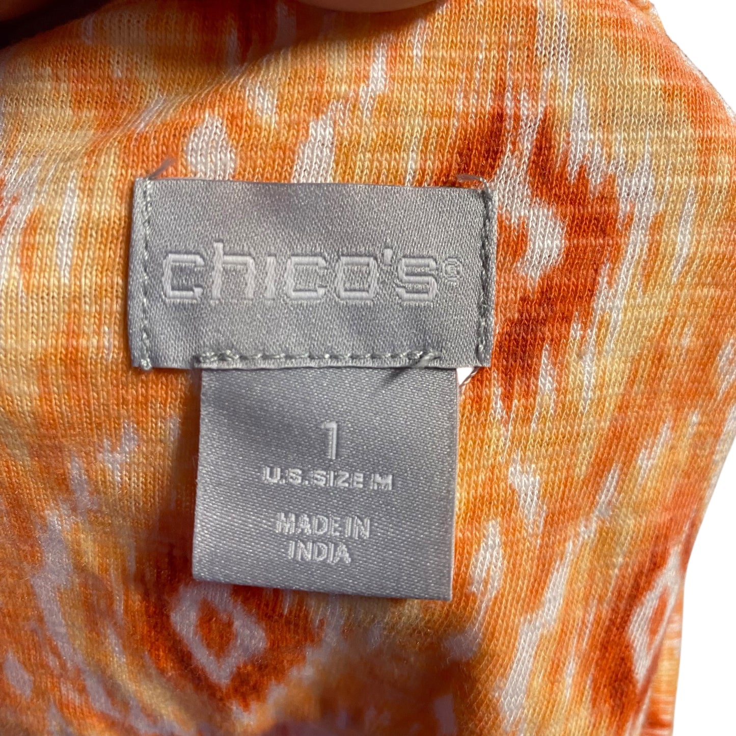 (1097) orange chicos Ss Shirt nwt, size 1