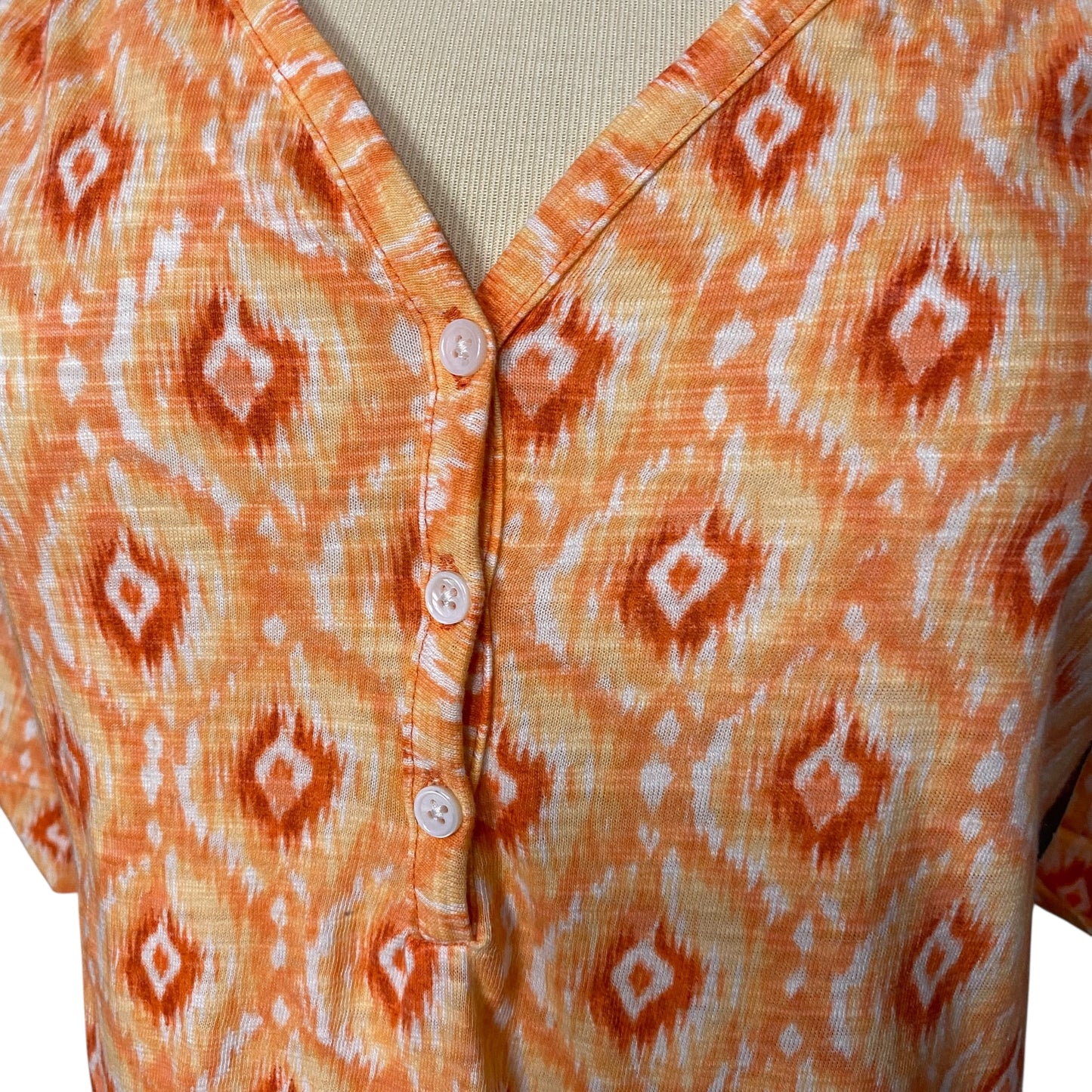 (1097) orange chicos Ss Shirt nwt, size 1