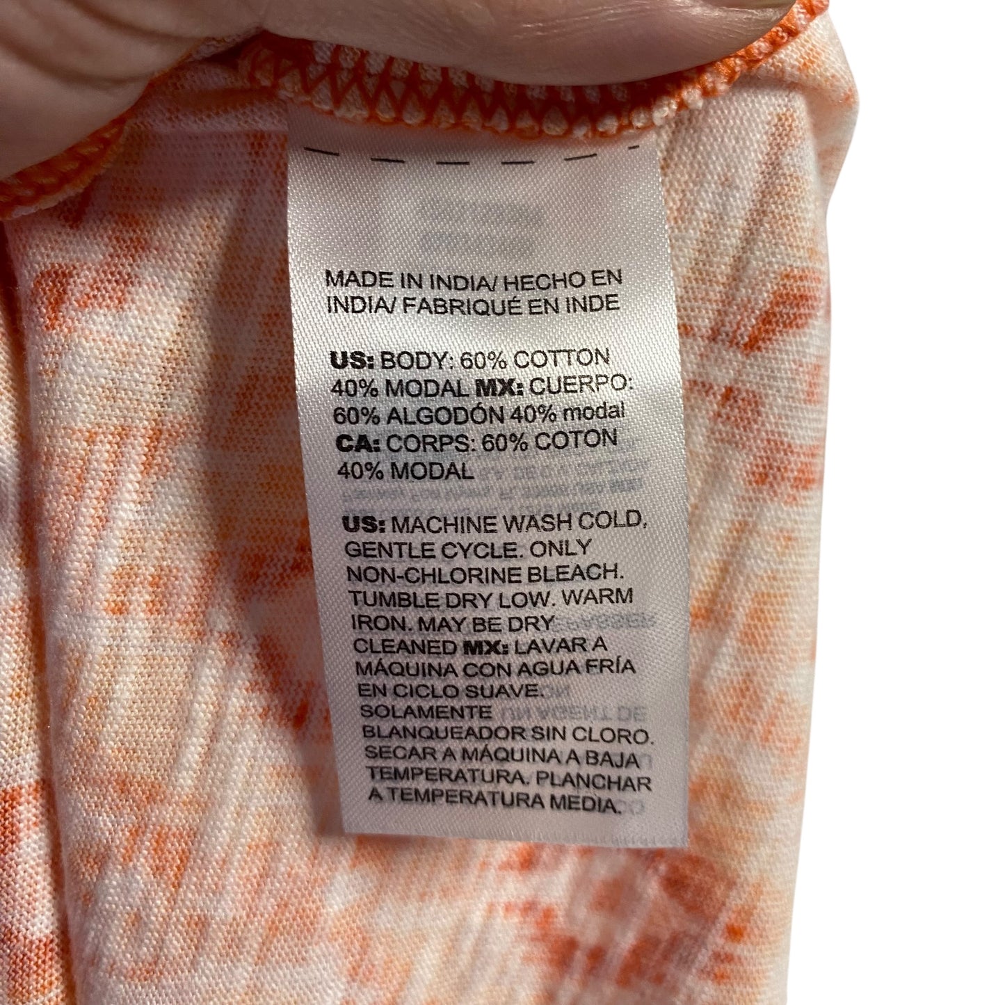 (1097) orange chicos Ss Shirt nwt, size 1
