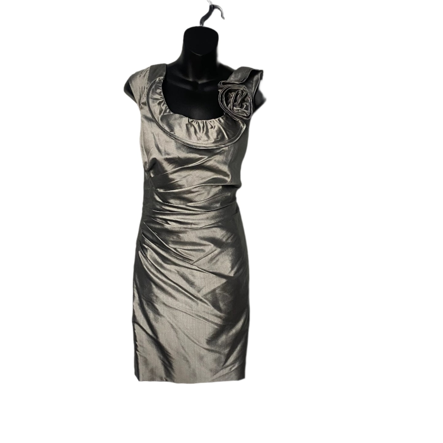 (1051) Silver Marisa Baratelli Dress Short, 10