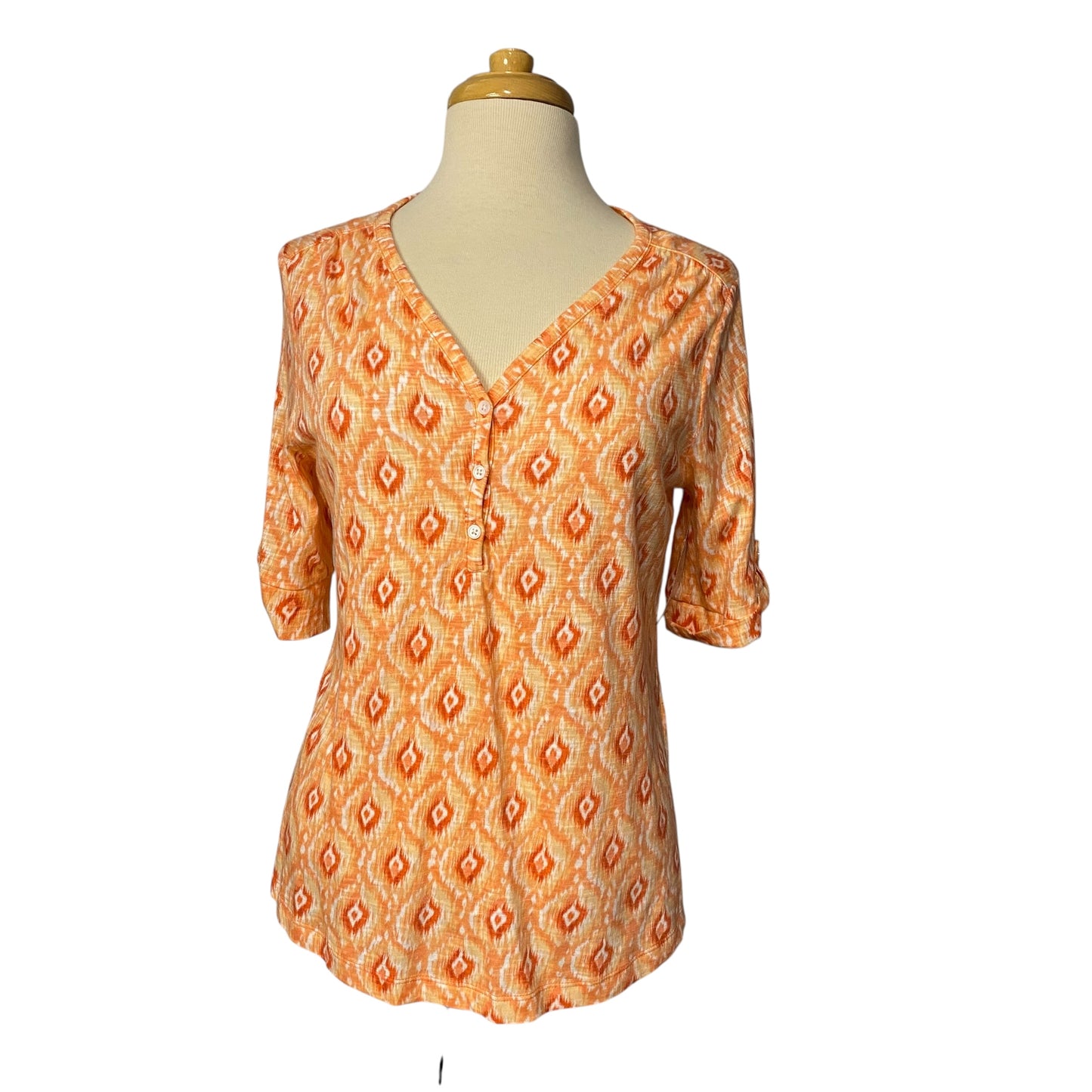 (1097) orange chicos Ss Shirt nwt, size 1