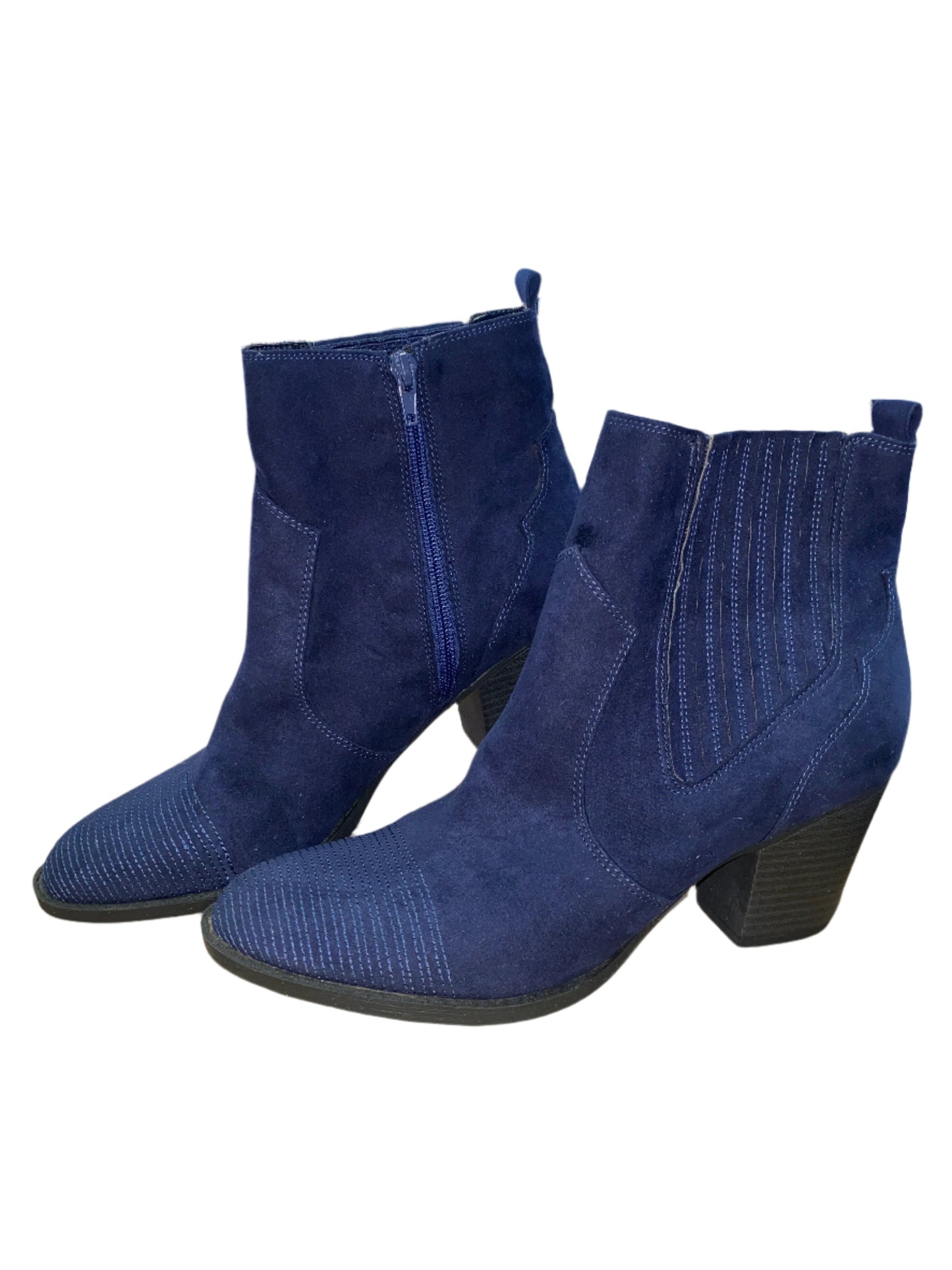 Navy Indigo Rd Shoes Booties, 9.5