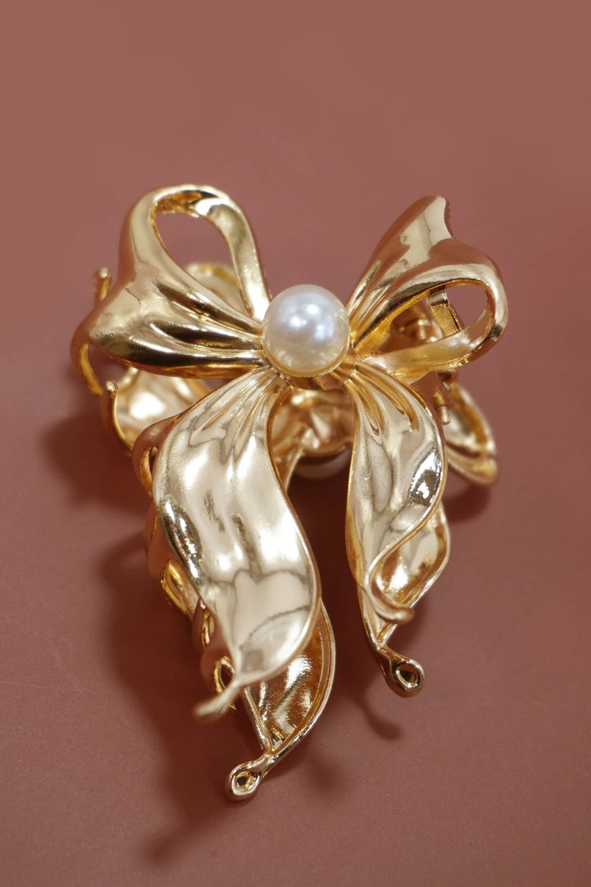 PEARL BOW ALLOY HAIR CLAW HAIR CLIP | 40H868