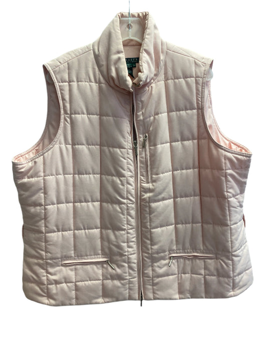 Pink Ralph Lauren Puffer Vest, 2x