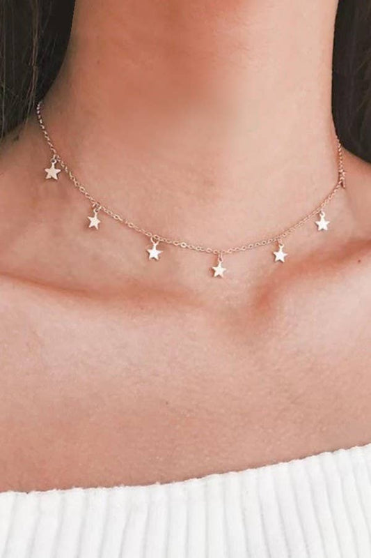 18K STAINLESS STEEL TARNISH FREE STAR NECKLACE