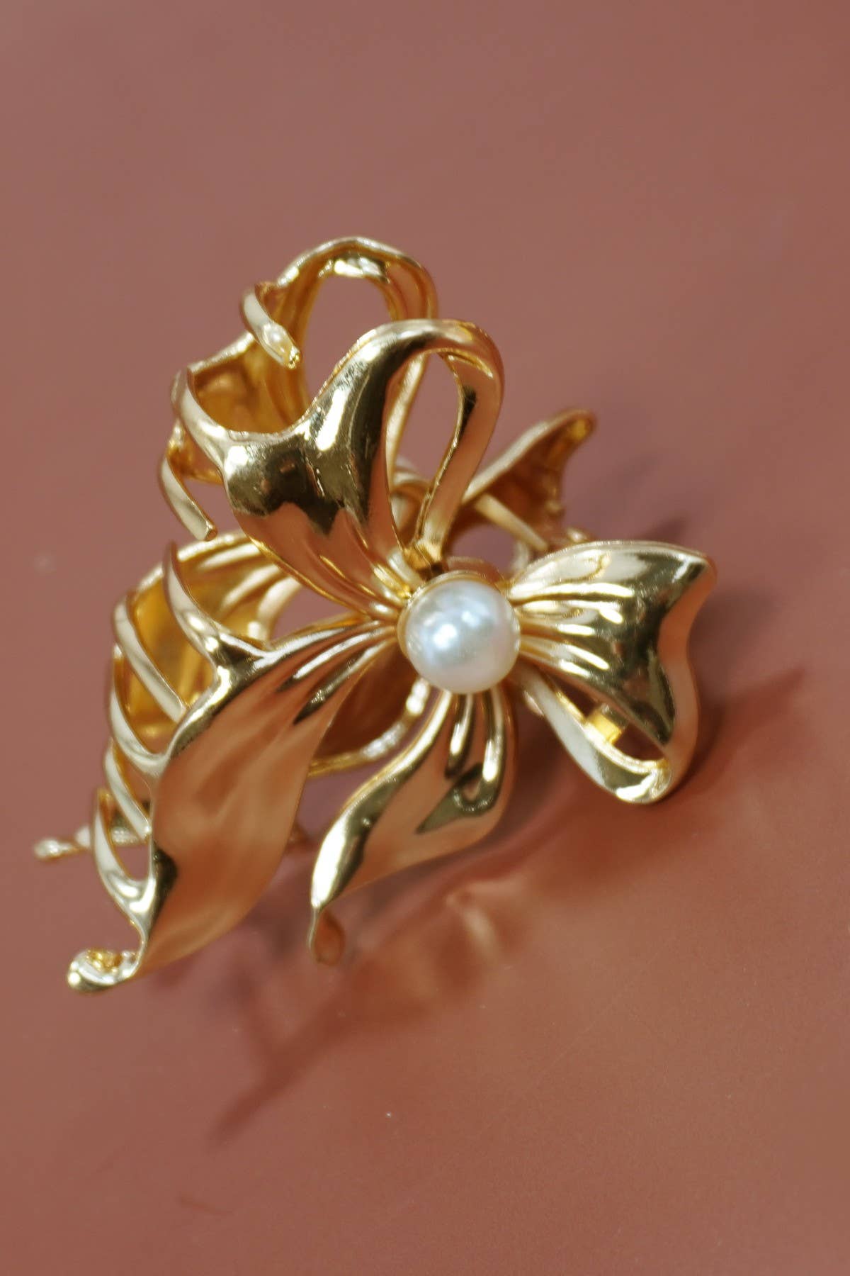 PEARL BOW ALLOY HAIR CLAW HAIR CLIP | 40H868