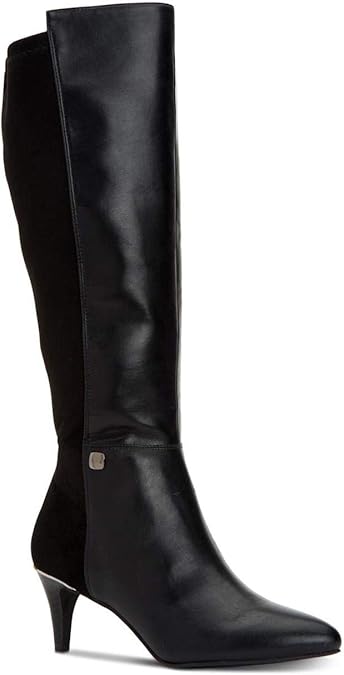 Alfani Womens Hakuu Faux Leather Wide Calf Knee-High Boots, 7, NIB