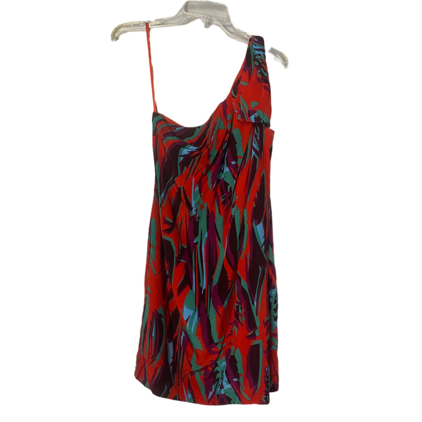 (1031) Red  Bcbg One Shoulder Dress Short
