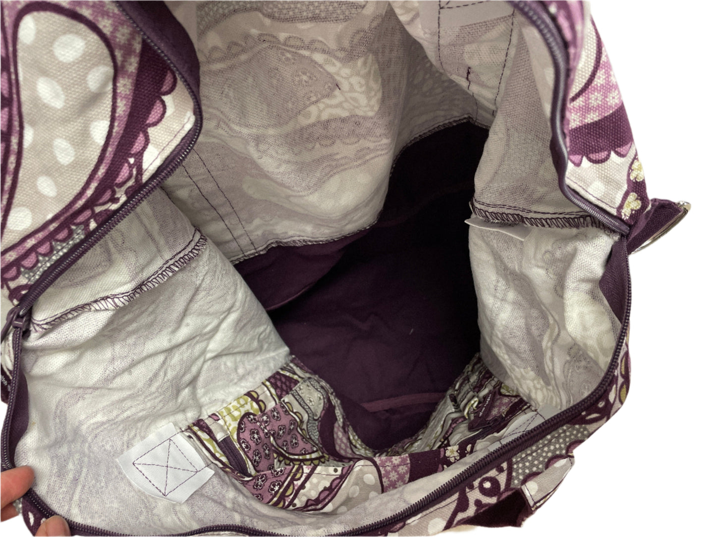 Purple Paisley Thirty-One Retro Metro Tote NIP