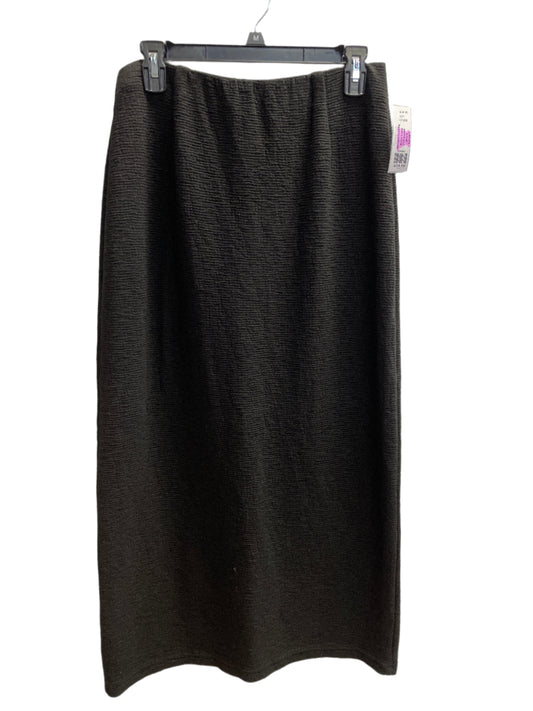 Women's Black Cut-Loose Skirt Long, Large