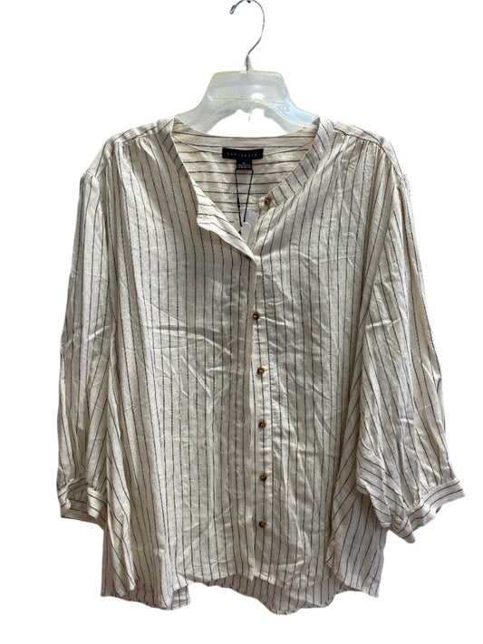 khaki sanctuary Ls Shirt Nwt, 1x