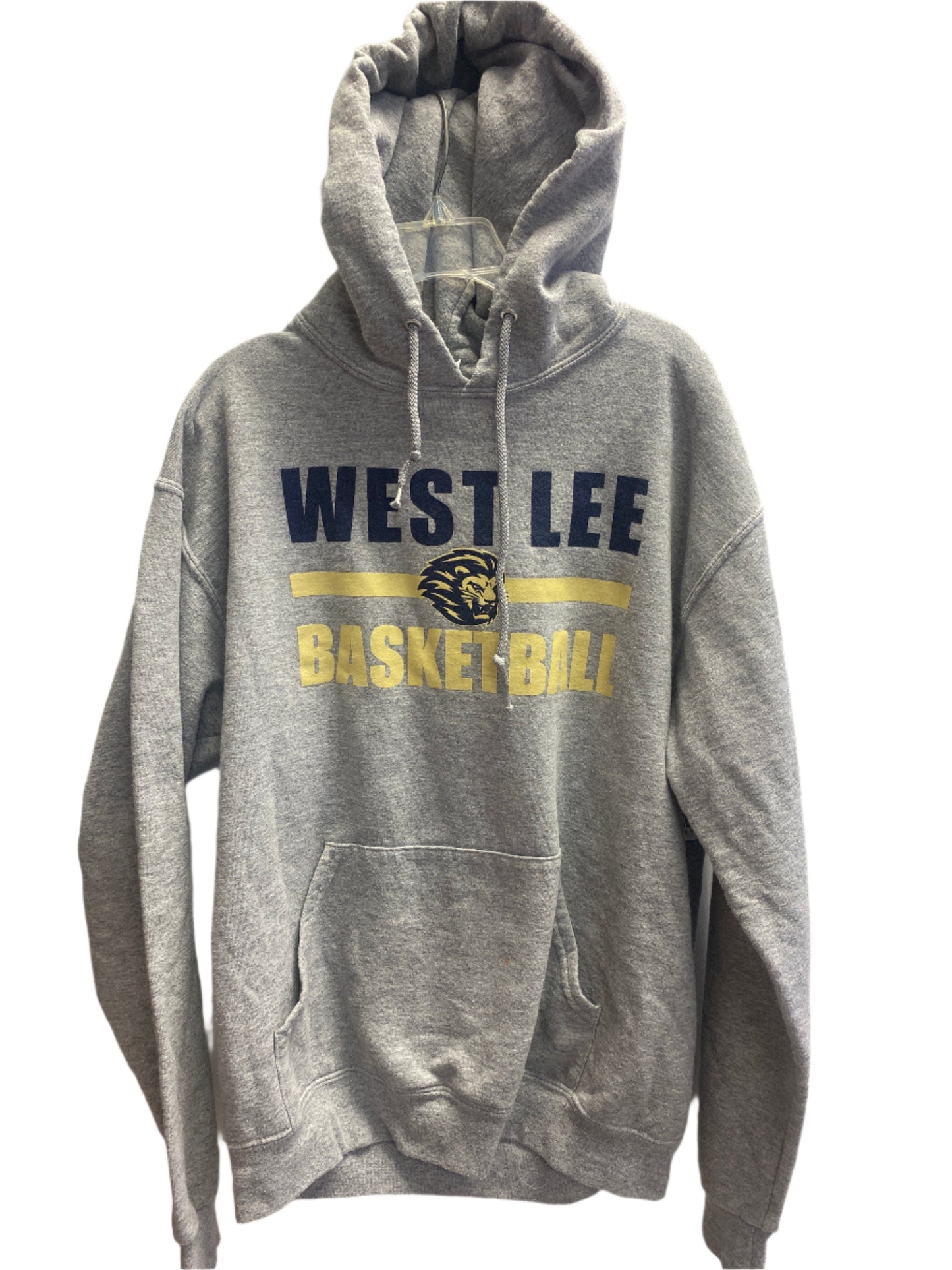 Gray West Lee Basketball Hoodie, Youth Medium