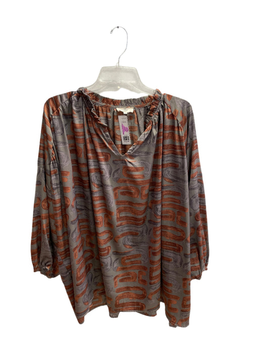 Brown Entro Ls Shirt, XL