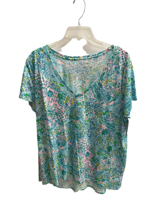 Blue Lilly Pulitzer Ss Shirt, 2x