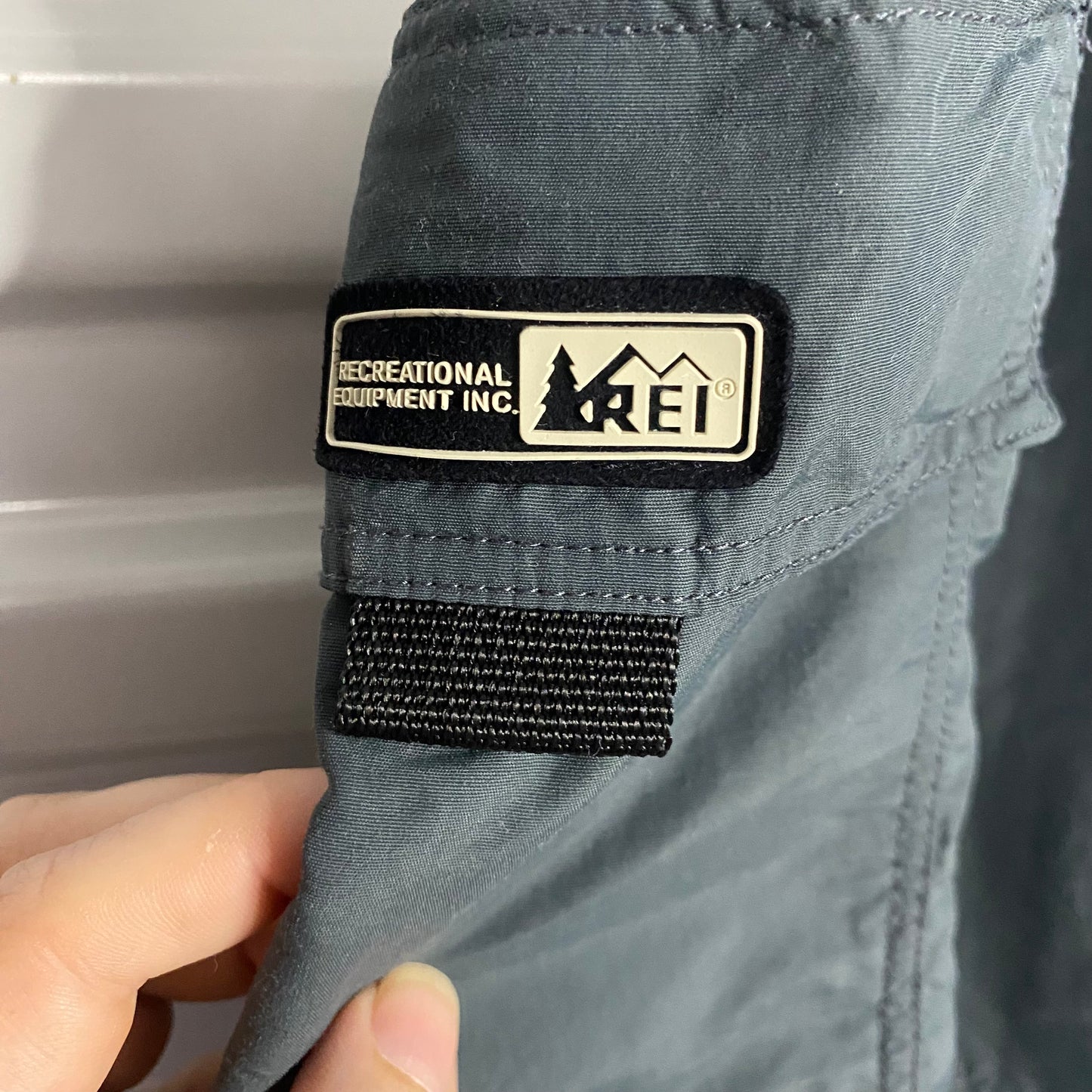 (1001) Women's REI Gray  UPF 50+ Shorts, size 8