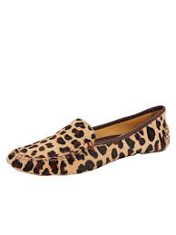 Patricia Green - Jillian Driving Moccasin in Leopard Haircalf