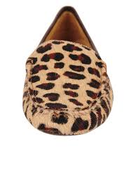 Patricia Green - Jillian Driving Moccasin in Leopard Haircalf