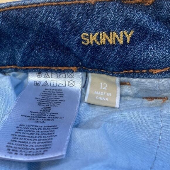 (1071) MICHAEL Kors gold stud denim